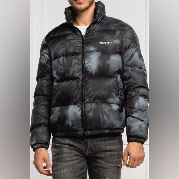 Armani Exchange Puffer Jacket Green Black Reversible 6KZBL3A ZNMKZ 02CA - Picture 5 of 16